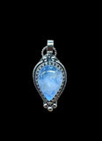 Rainbow Moonstone Sterling Silver Pendant.   $60
