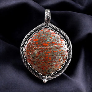 Dinosaur Bone Sterling Silver Pendant   $80