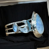 Reserved for Paige Custom Moonstone sterling silver cuff