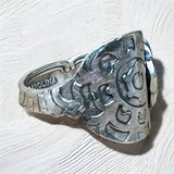 Sterling silver flower ring SIZED TO ORDER     $55