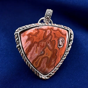Dry Head Agate Sterling Silver Pendant.  $75