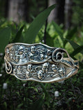 Lilly of The Valley Sterling Cuff Bracelet.       $150