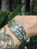 Lilly of The Valley Sterling Cuff Bracelet.       $150