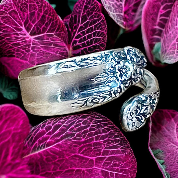 Sterling silver spoon ring SIZED TO ORDER.    $50