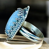 Rainbow Moonstone Sterling Silver Ring SIZED TO ORDER.     $60