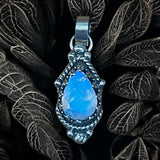 Rainbow Moonstone small sterling silver pendant.    $65