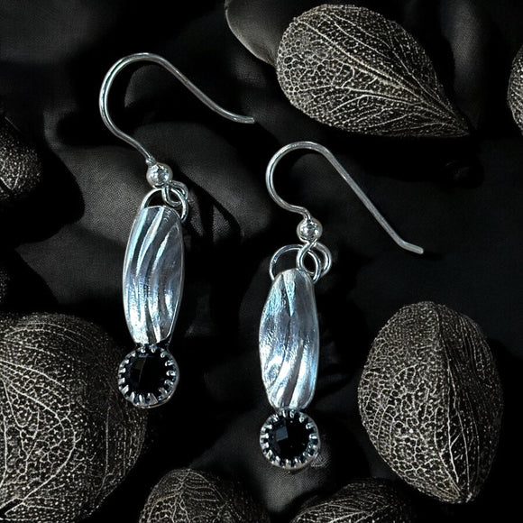 Onyx Sterling Earrings    $50