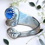 Kyanite sterling silver ring SIZED TO ORDER     $55