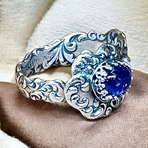 Tanzanite Sterling Silver SIZED TO ORDER RING.    $70