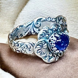 Tanzanite Sterling Silver SIZED TO ORDER RING.    $70