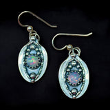Ethiopian Opal Sterling Silver Earrings.   $50