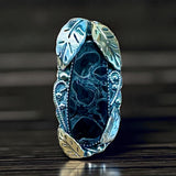 Palm Root Petrified Wood Sterling Silver Ring SIZED TO ORDER.   $75