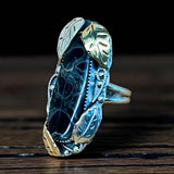 Palm Root Petrified Wood Sterling Silver Ring SIZED TO ORDER.   $75