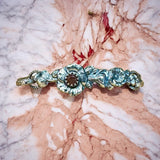 Tourmaline and flowers bracelet     $80