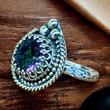 Mystic Topaz sterling Silver Ring   $65