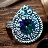 Mystic Topaz sterling Silver Ring   $65