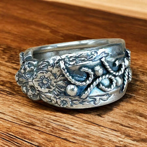 Sterling silver Spoon Ring     $70