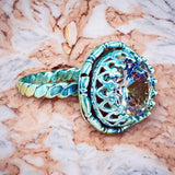 Champagne Zircon Sterling Silver Ring SIZED TO ORDER.    $75