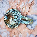 Champagne Zircon Sterling Silver Ring SIZED TO ORDER.    $75