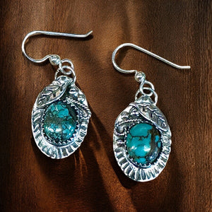 Turquoise Sterling Silver earrings $55