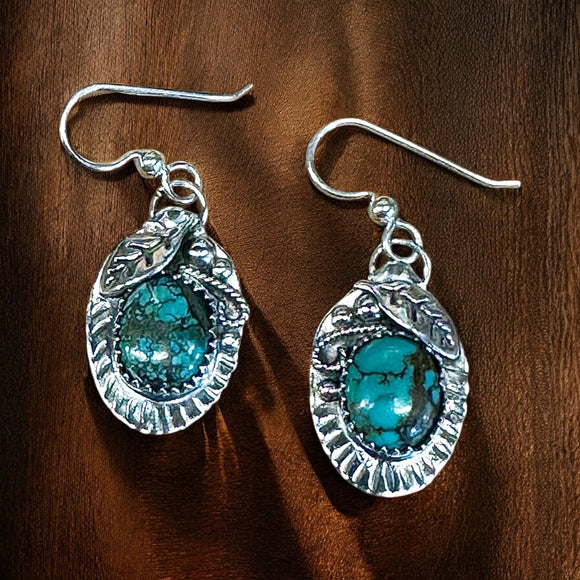 Turquoise Sterling Silver earrings $55