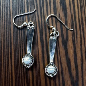 Mother of Pearl sterling silver Earrings.    $50