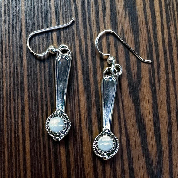 Mother of Pearl sterling silver Earrings.    $50