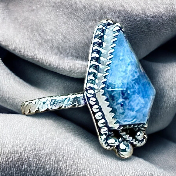 Rainbow Moomstone Sterling Silver Ring SIZED TO ORDER.   $55