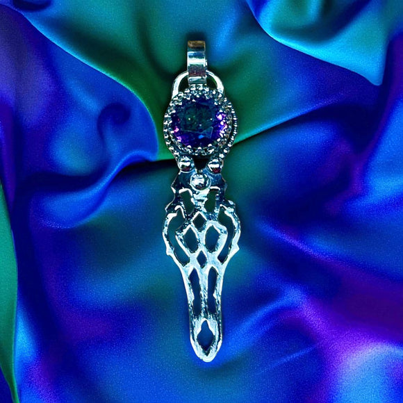 Mystic Topaz Sterling Silver Pendant.   $75