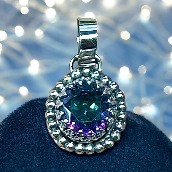Mystic Topaz Sterling Silver pendant      $60