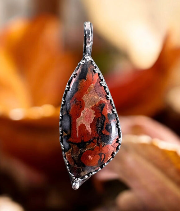 Tabu Tabu Jasper sterling silver pendant. $70