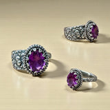 Pink Zircon Sterling Silver Ring SIZED TO ORDER    $75