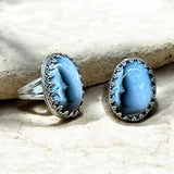 Dendritic Agate Sterling Silver Ring SIZED TO ORDER.  $50