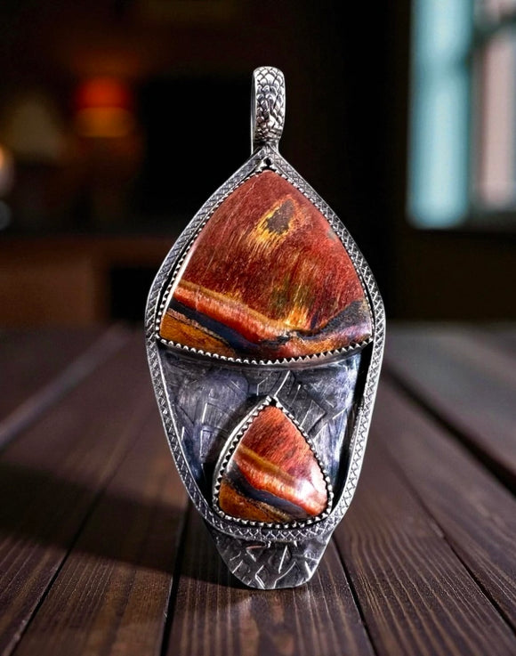 Reserved for Frankie Mara Mamba Tiger Eye  pendant