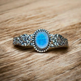 Rainbow Moonstone Sterling Silver Cuff Bracelet.    $95