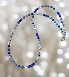 Sodalite and Lapis Lazuli Gemstone Necklace     $30