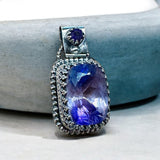 Pitambari Sapphire and Amethyst Sterling Silver Pendant.   $80