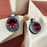 Pink Topaz 17 Carat Sterling Silver Pendant.     $90