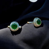 Columbian Emerald Sterling Silver Ring SIZED TO ORDER.     $80