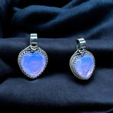 Lavender Moon Quartz Heart sterling silver pendant     $75