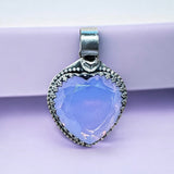 Lavender Moon quartz Heart discount Pendant and Earring Set.   $120