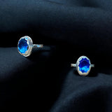 Blue Topaz Sterling Silver Ring SIZED TO ORDER.      $60