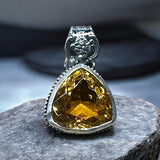 Topaz 33 Carat Sterling Silver Pendant.   $95