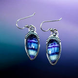 Fluorite Sterling Silver Earrings.   $55