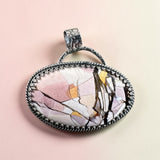 Brecciated Mookite Sterling Silver Pendant.     $85