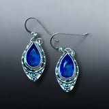 Blue Topaz Sterling Silver Earrings   $60