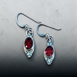 Pink Topaz Sterling Silver Earrings.  $55