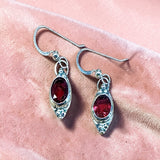 Pink Topaz Sterling Silver Earrings.  $55