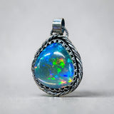 Ethiopian Wello Opal 21 Carat Sterling Silver Pendant.   $400