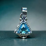 Light blue Topaz Sterling Silver Pendant    $70